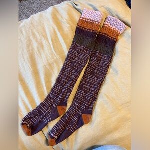 EUC Smartwool Boot Socks - Purple/Caramel/Lavender